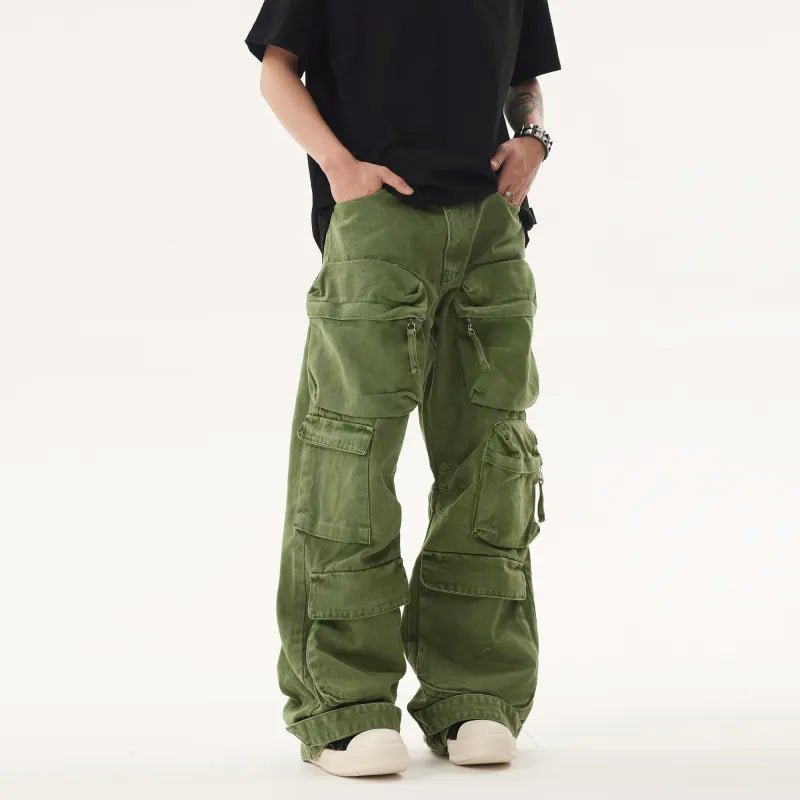 Retro Washed Denim Jeans