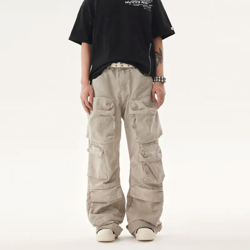 Retro Washed Denim Jeans