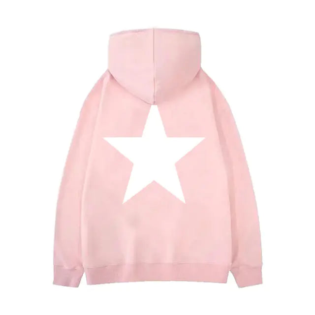 Y2K Star Print Hoodie