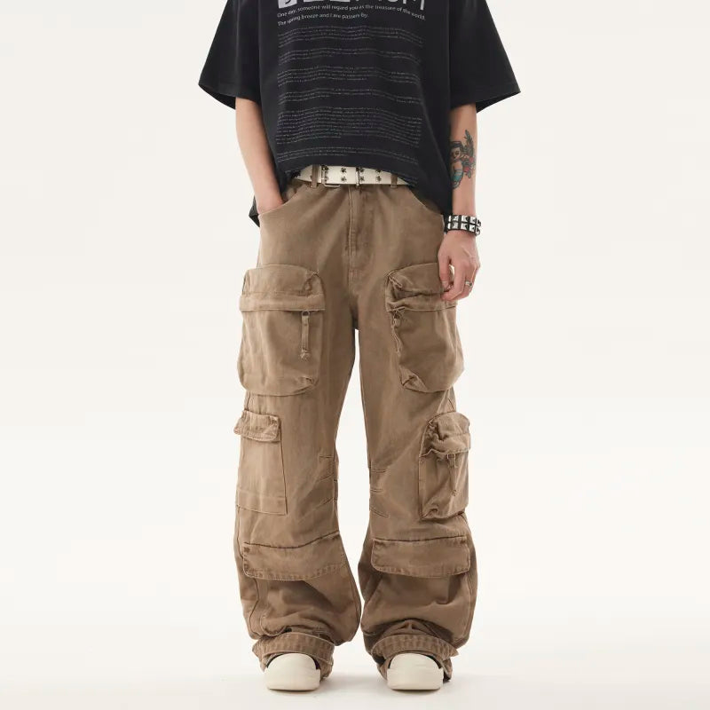 Retro Washed Denim Jeans