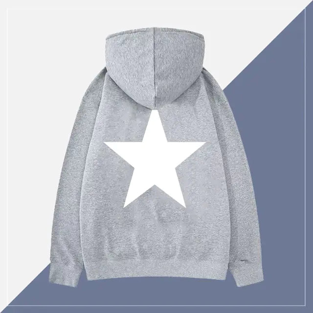 Y2K Star Print Hoodie